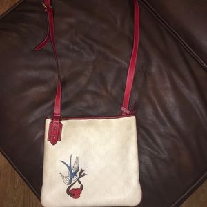 Gucci GG Monogram White Crossbody Bag